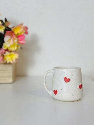 14oz Red heart mug