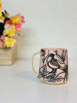 Pink Bird mug