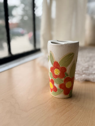 Floral Travel Tumbler