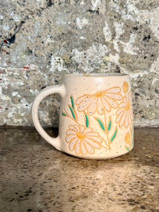 White Daisy in Cotton