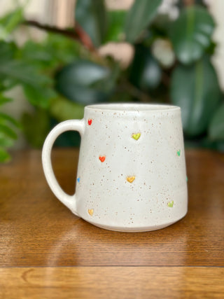 Mini Heart Rainbow mug