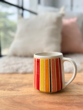 18oz Multicolors with black Stripe