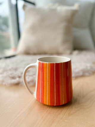 18 oz Red/Orange Stripes