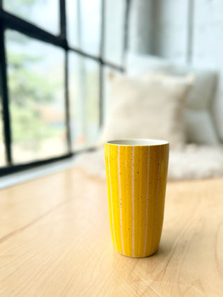 Yellow Striped Tumbler 2