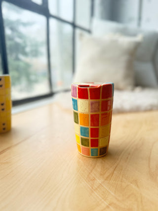 Multi colored Travel Tumbler